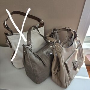 Coach bundle of 2 large leather bags